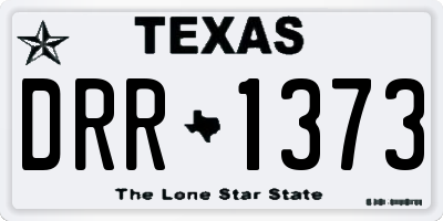 TX license plate DRR1373