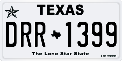 TX license plate DRR1399