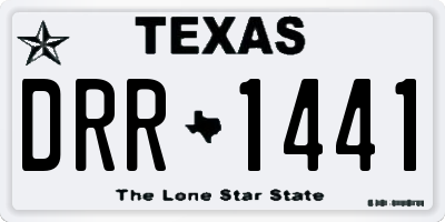 TX license plate DRR1441