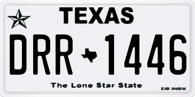 TX license plate DRR1446