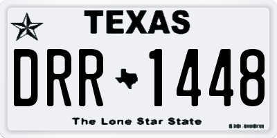 TX license plate DRR1448