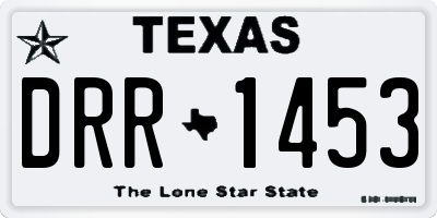 TX license plate DRR1453