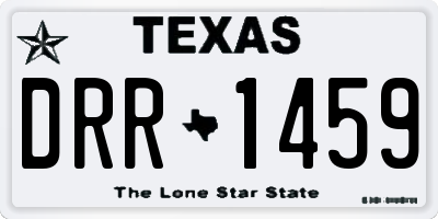 TX license plate DRR1459