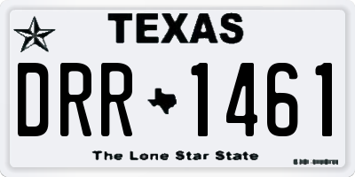 TX license plate DRR1461