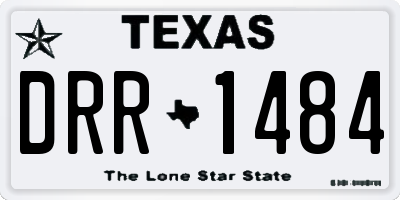 TX license plate DRR1484