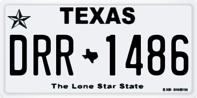 TX license plate DRR1486