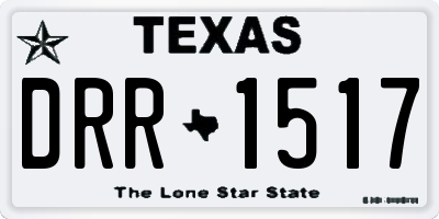TX license plate DRR1517