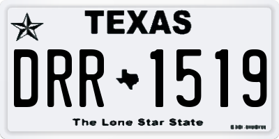 TX license plate DRR1519