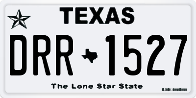 TX license plate DRR1527