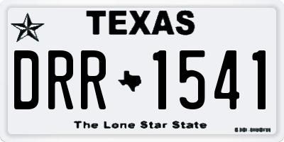 TX license plate DRR1541