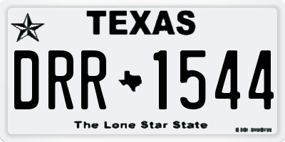 TX license plate DRR1544