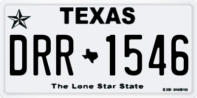 TX license plate DRR1546