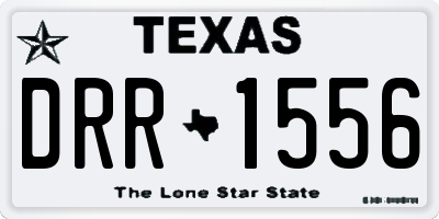 TX license plate DRR1556