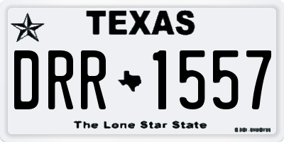 TX license plate DRR1557