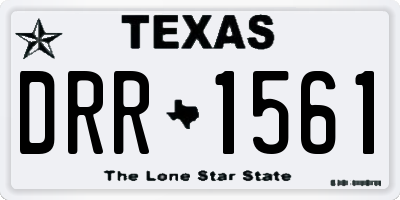 TX license plate DRR1561