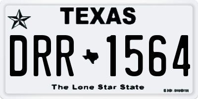 TX license plate DRR1564