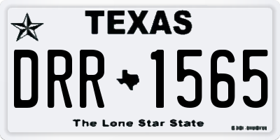 TX license plate DRR1565