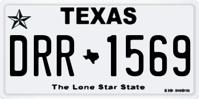 TX license plate DRR1569