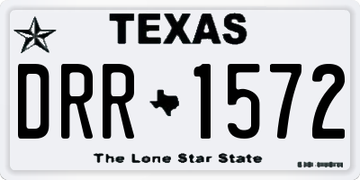TX license plate DRR1572