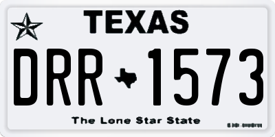 TX license plate DRR1573