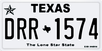 TX license plate DRR1574