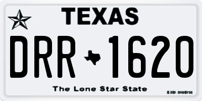 TX license plate DRR1620