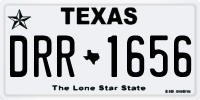 TX license plate DRR1656
