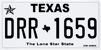 TX license plate DRR1659