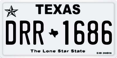 TX license plate DRR1686