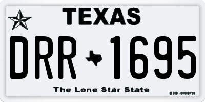 TX license plate DRR1695