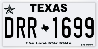 TX license plate DRR1699