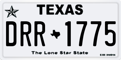 TX license plate DRR1775