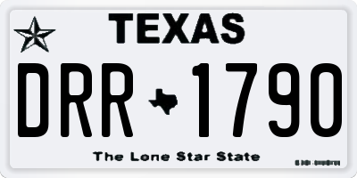 TX license plate DRR1790