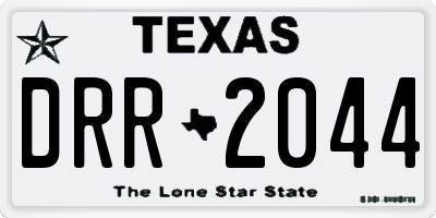TX license plate DRR2044