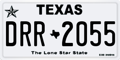 TX license plate DRR2055