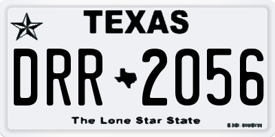 TX license plate DRR2056
