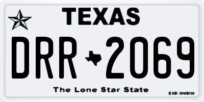 TX license plate DRR2069