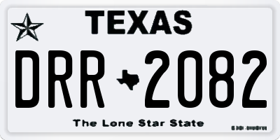 TX license plate DRR2082