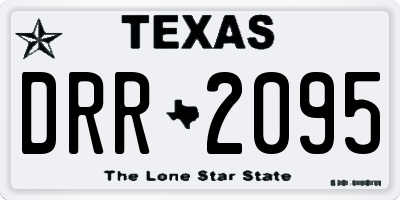 TX license plate DRR2095