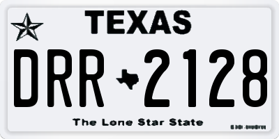 TX license plate DRR2128