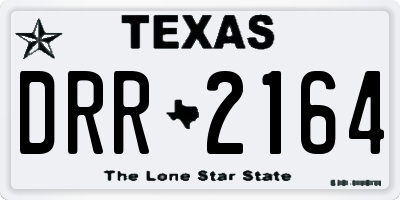 TX license plate DRR2164