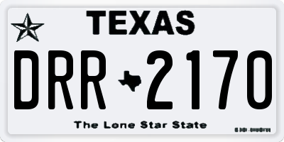 TX license plate DRR2170