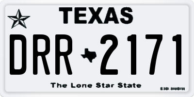 TX license plate DRR2171