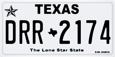 TX license plate DRR2174