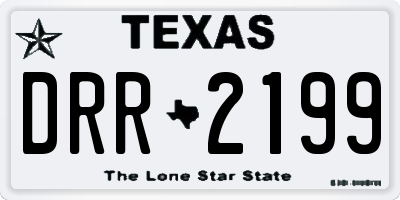 TX license plate DRR2199