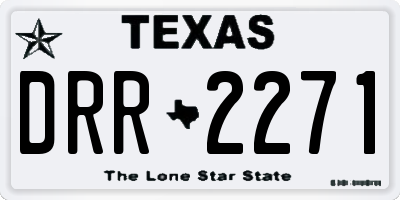 TX license plate DRR2271