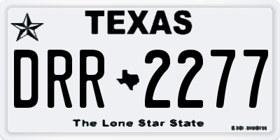 TX license plate DRR2277