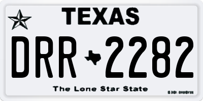 TX license plate DRR2282