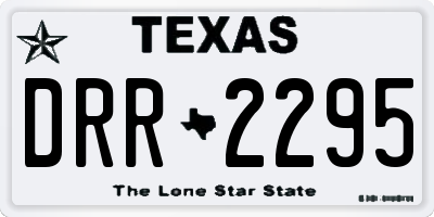 TX license plate DRR2295
