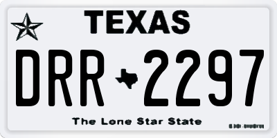 TX license plate DRR2297